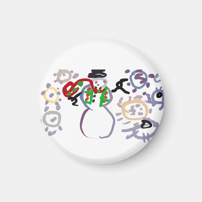 Snömannen snäll magnet (Framsidan)