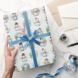 Snömannen Snökula Jul Presentpapper