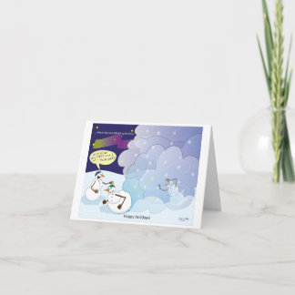 Snömannen Snöstorm Julkort Helgkort