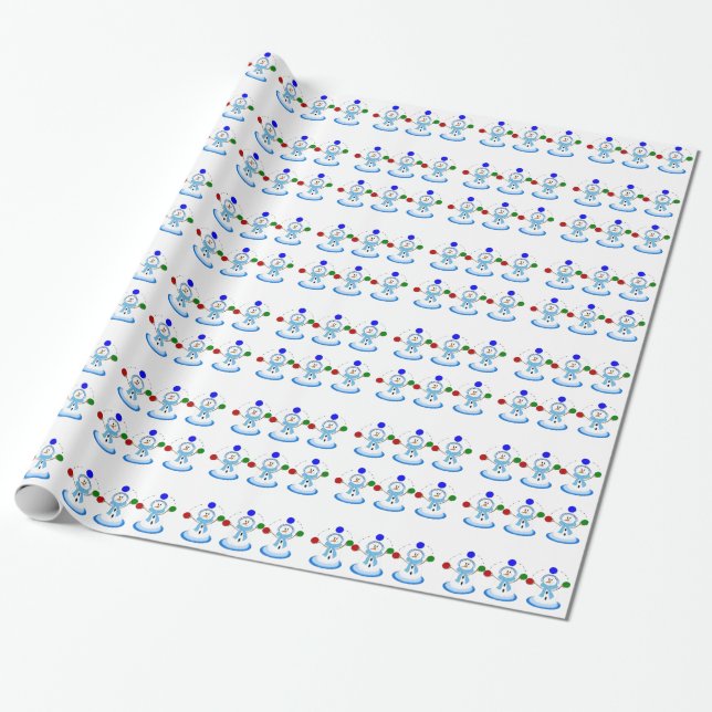 Snömannen som jonglerar presentpapper (Utrullad)