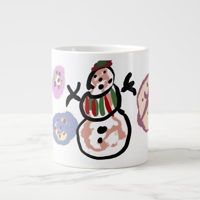 Snömannen söt jumbo mugg (Framsidan)