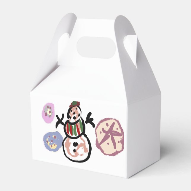 Snömannen söt presentaskar (Framsidan Sidan)