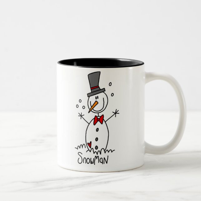 Snömannen Stavfigur Mugg (Höger)