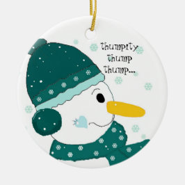 Snömannen - Thumpity Thump Thump Julgransprydnad Keramik