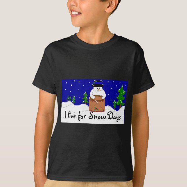 Snömannen trummis tee shirt (Framsida)