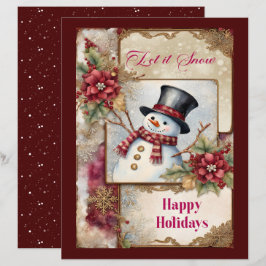 Snömannen Välkomst Scrapbookpapper