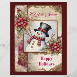 Snömannen Välkomst Scrapbookpapper