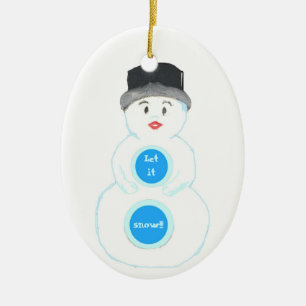 Snömannen Vinter Värld Ornament