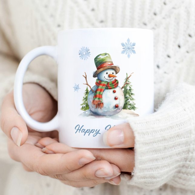 Snömannen Vintermugg – Anpassad present för högtid Kaffemugg (Skapare uppladdad)