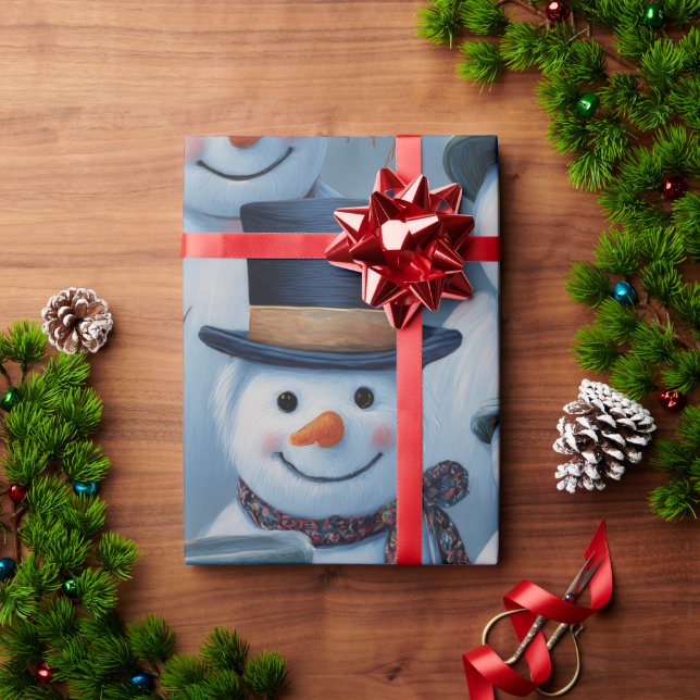 Snömannen Wrap Presentpapper (Julgåva)