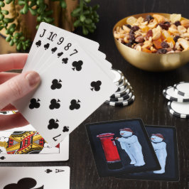 Snömannens brev till Santa- målning av Alfred Fox Casinokort