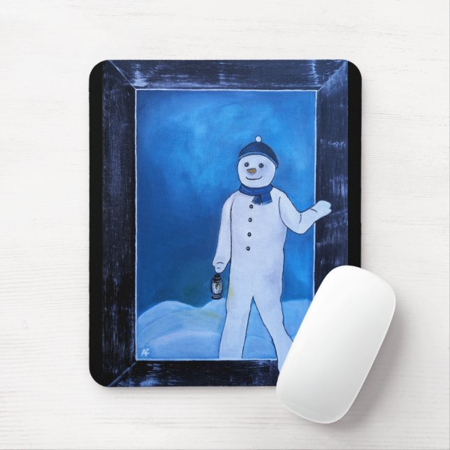 Snömannens flyktmålning av Alfred Fox Musmatta (Med mus)