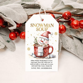Snömannssoppa jul het kakao semester presentetikett