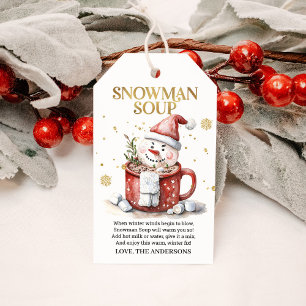 Snömannssoppa jul het kakao semester presentetikett