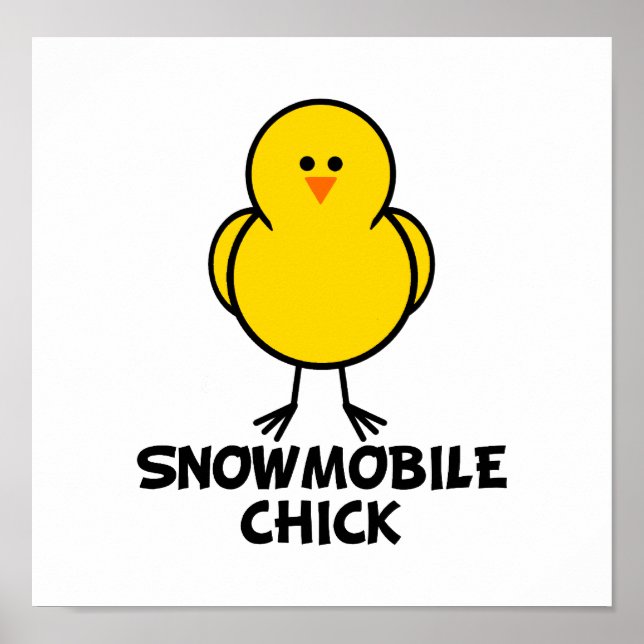 Snömobil Chick Poster (Framsidan)