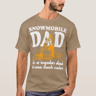 Snömobil pappa som ett reguljärt pappa, men snö är t shirt