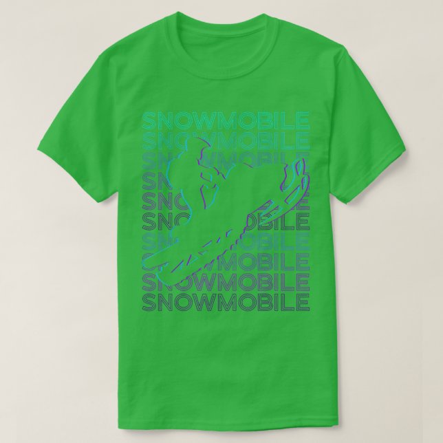 Snömobil Retro 845 T Shirt (Design framsida)