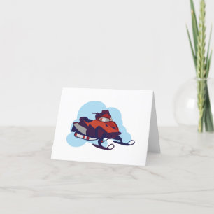 Snömobil Tack Kort