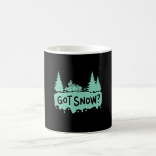 Snömobilåkning - Fick Snö Rolig Snömobilåkning Kaffemugg