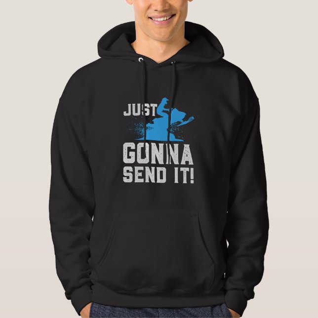 Snömobiler - skicka det bara hoodie (Framsida)