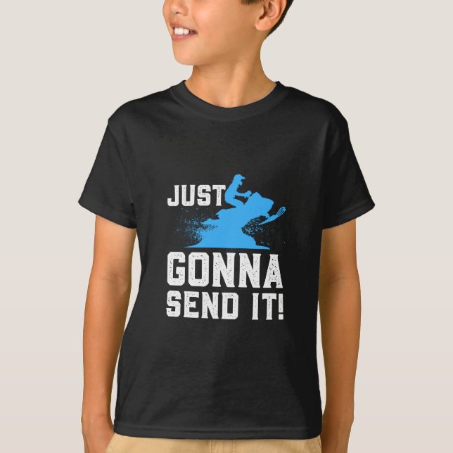 Snömobiler - skicka det bara t shirt (Framsida)