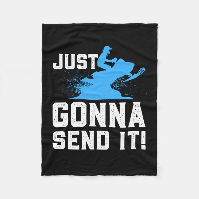 Snömobiling - bara skicka det fleecefilt (Framsidan)