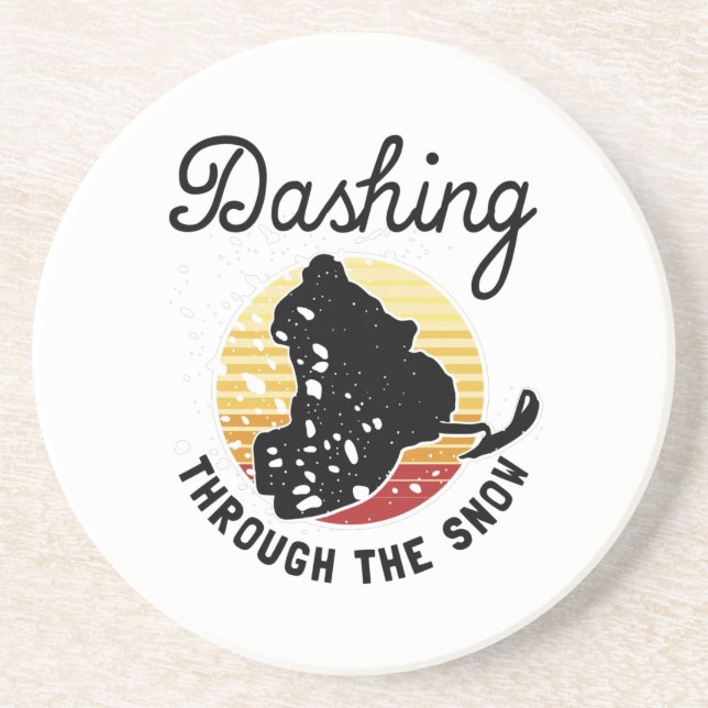 Snömobilisering - Dasch genom Snö Underlägg (Framsidan)