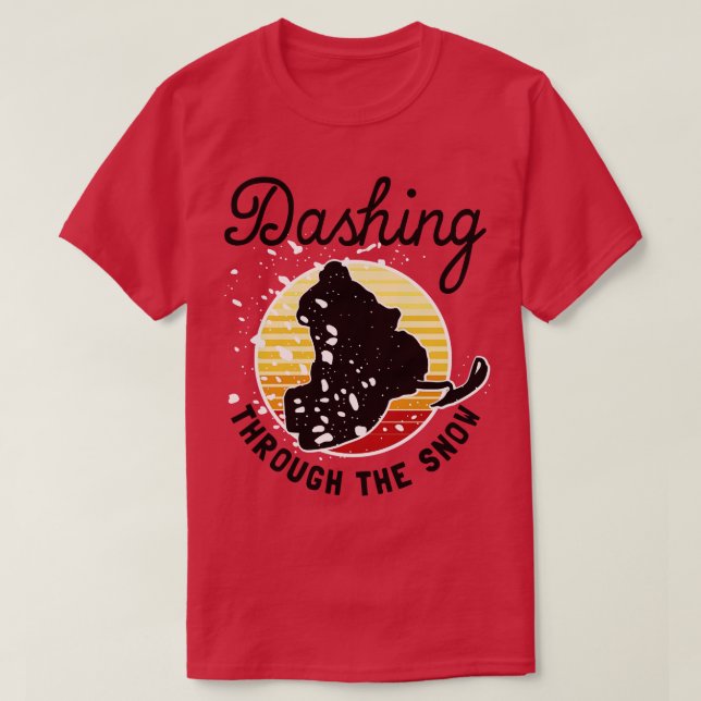 Snömobilisering genom Snö 1 T Shirt (Design framsida)