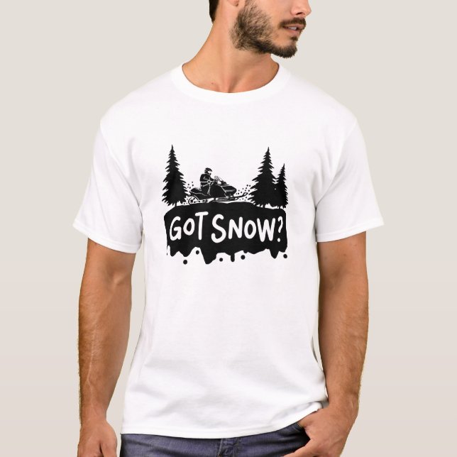 Snömobilning - Har Snö T Shirt (Framsida)