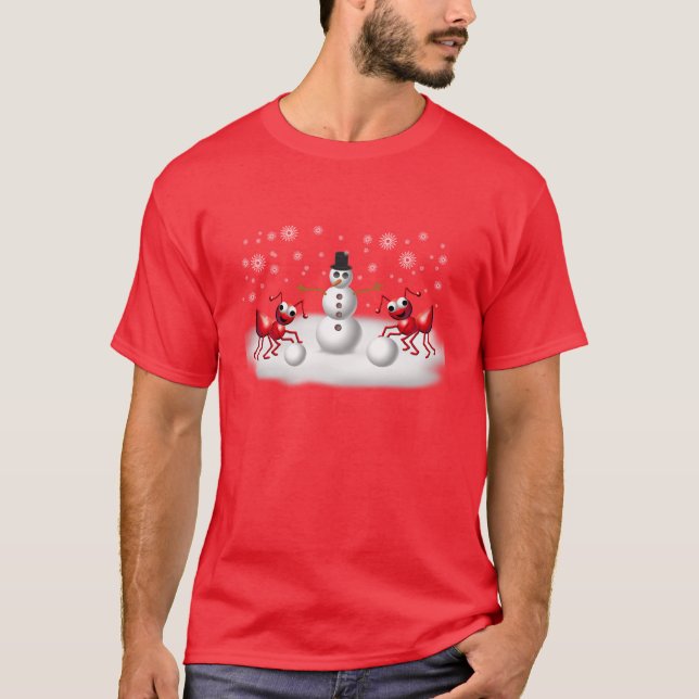 snömyror t-shirt (Framsida)
