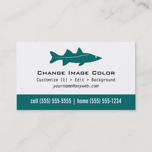 Snook - personlig visitkort (Framsida)