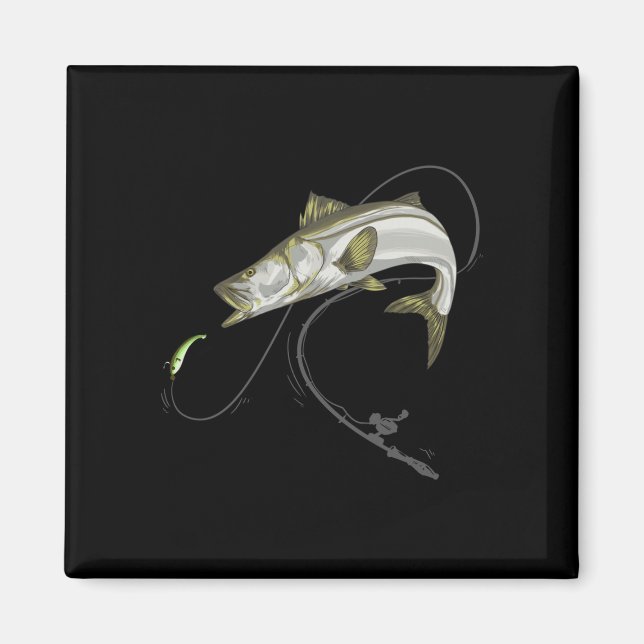 Snook robalo sergeant fish linesider seifffish magnet (Framsidan)