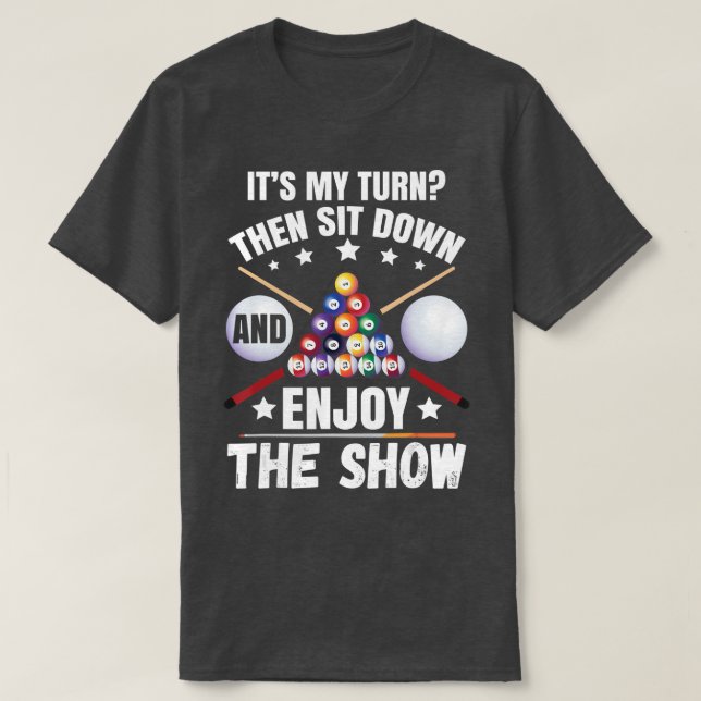 Snooker Accessories Pool Billiard For The Bar  T Shirt (Design framsida)