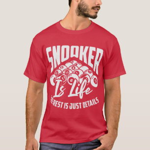 Snooker är livet resten är bara detaljfakturering t shirt
