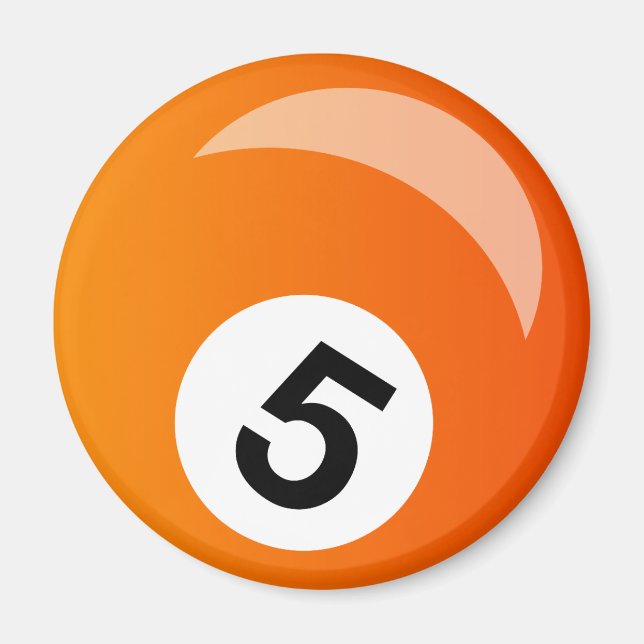 snooker bassäng boll magnet (Framsidan)