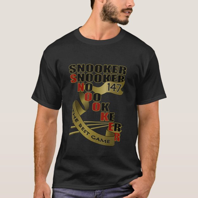 Snooker, bästa Klubben för jaktspel och sportteam T Shirt (Framsida)