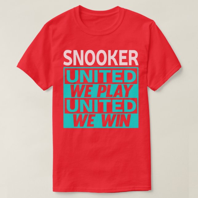 Snooker Billiards 1 T Shirt (Design framsida)