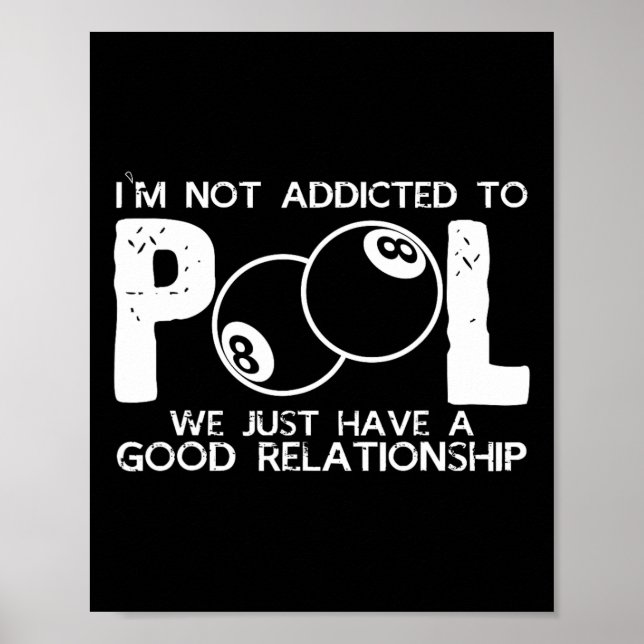 Snooker Billiards Bord Shot Cue Stick Chalk Rack Poster (Framsidan)