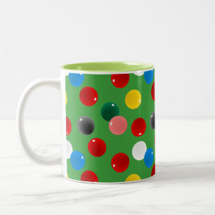 Snooker Bollar Patterned Två-Tonad Mugg