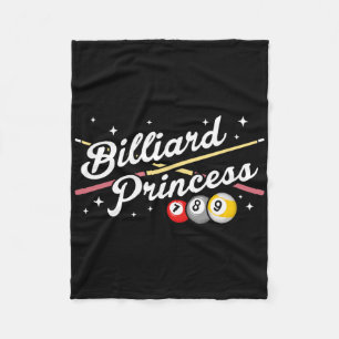 Snooker Game Billiard Princess Bassäng Players Bil Fleecefilt