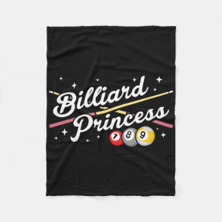 Snooker Game Billiard Princess Bassäng Players Bil Fleecefilt