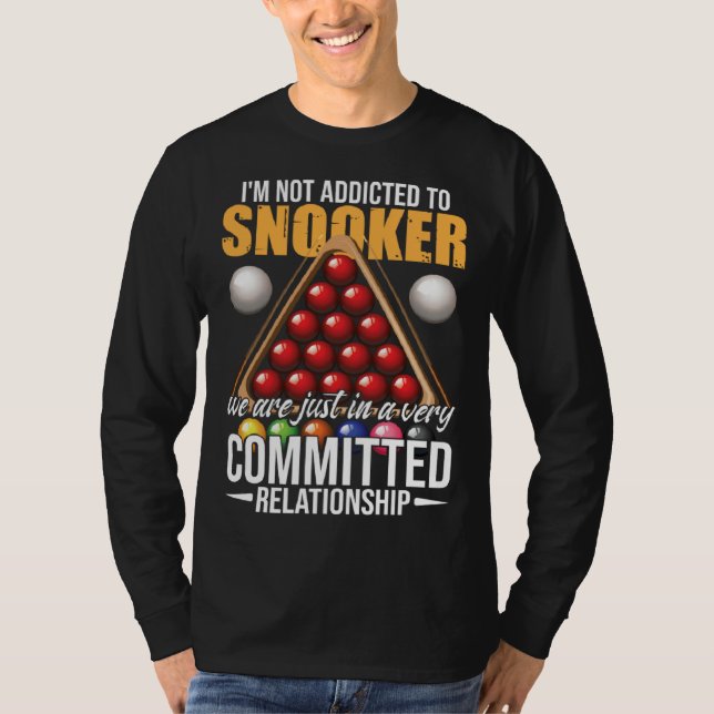 Snooker Humor Snooker Player T Shirt (Framsida)