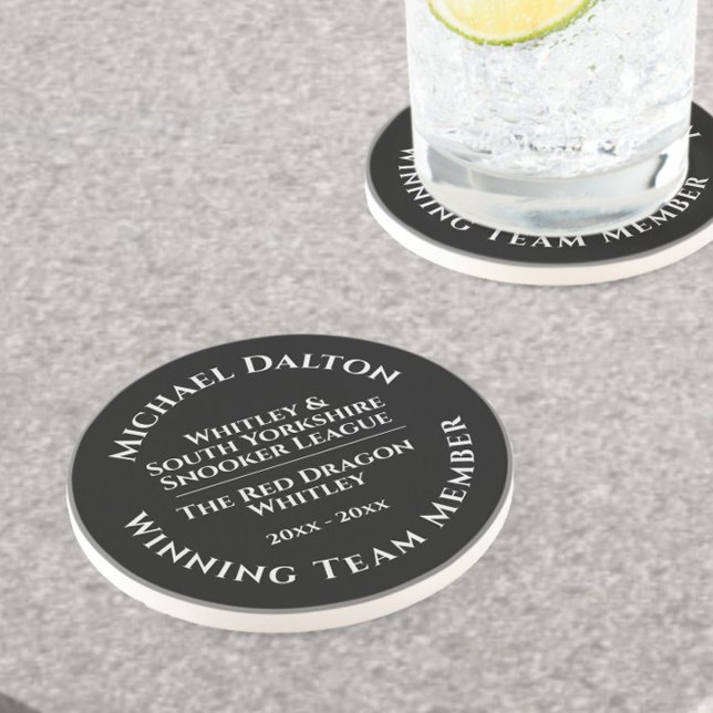 Snooker League Trophy Sandstone Underlägg (Skapare uppladdad)