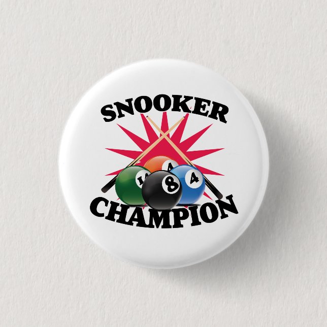 Snooker mästare  knapp (Framsida)