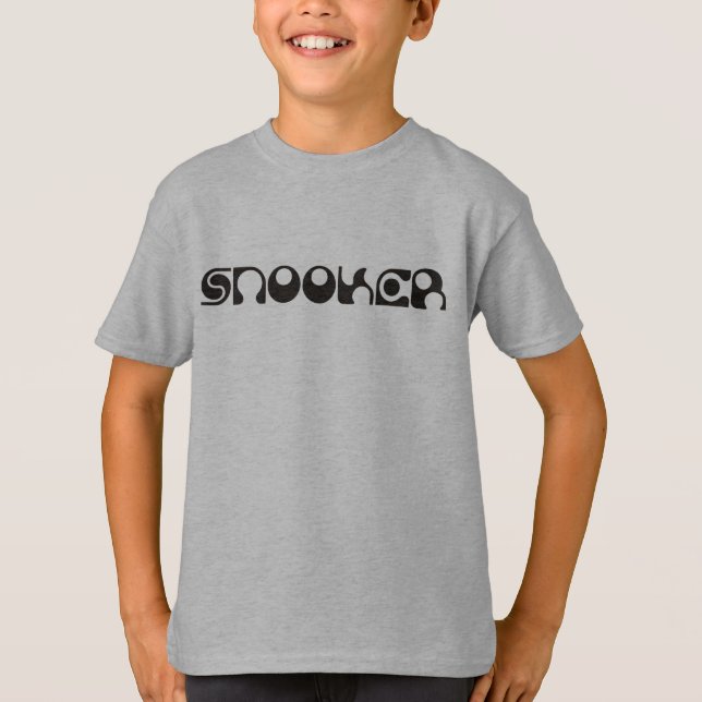 SNOOKER modernt teckensnitt + dina idéer Tee Shirt (Framsida)
