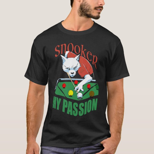 Snooker my passion billiard player design snooker t shirt (Framsida)