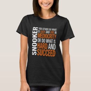 Snooker Player Cue Sports gör vad som är hårddisk T Shirt