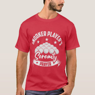Snooker Players Service Prayer Billiard Snooker T Shirt