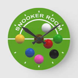 Snooker Players Snooker Room Rund Klocka