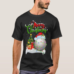 Snooker Sports Julafton Dekoration Santa Snooker C T Shirt